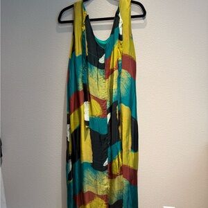 Ilenia Multicolor Sleeveless Maxi Dress